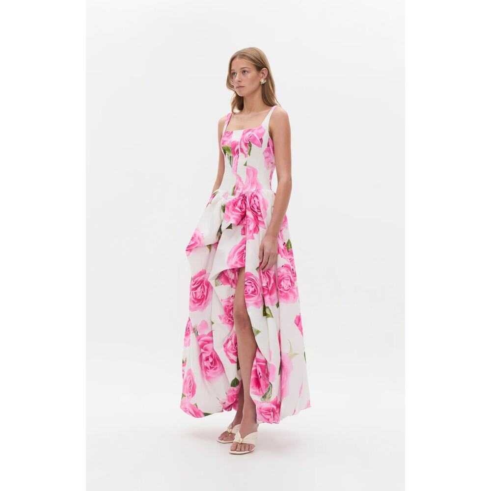 Aje Alani Gown Soft Rose Light Floral US 2 - Picture 5 of 15